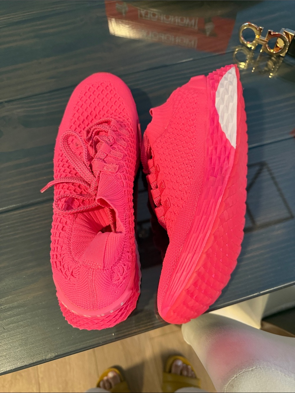 NOBULL Neon Pink Knit Athletic Shoes